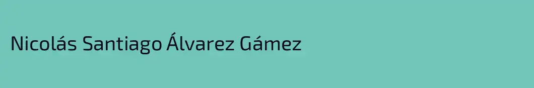 Nicolás Santiago Álvarez Gámez